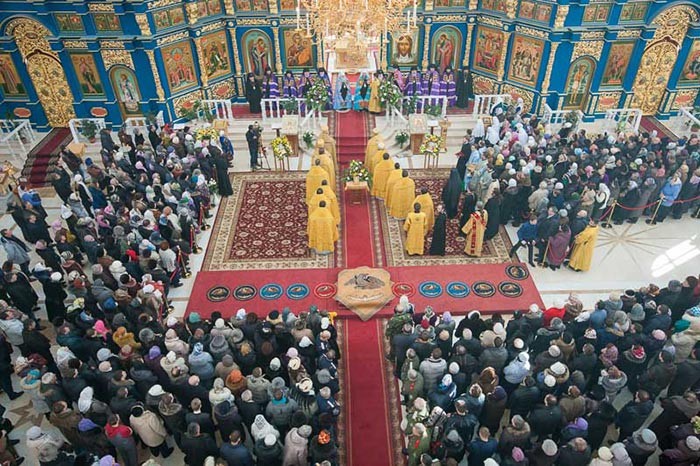 Неделя о мытаре и фарисее. Торжества по случаю принесения мощей блаженной Матроны Московской в Астану