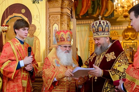 Митрополит Викентий принял участие в Богослужении в честь дня памяти небесных покровительниц города Алма-Аты — мучениц Веры, Надежды, Любови и матери их Софии и торжествах по случаю сорокалетия церковного служения митрополита Астанайского и Казахстанского