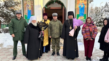 Митрополит Ташкентский и Узбекистанский Викентий совершил всенощное бдение в Иверском храме при 201-й Российской военной базе
